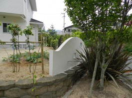 福岡県宗像市F様邸新築外構とガーデン工事のデザイン例。ナチュラルおしゃれ。