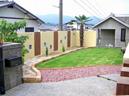 福岡県大野城市　K様邸　ガーデン　ガーデニング　洋風ガーデン外構工事　デザイン