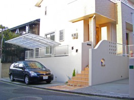 福岡県福岡市早良区T様邸新築外構のデザイン例。可愛くシンプルな外構。